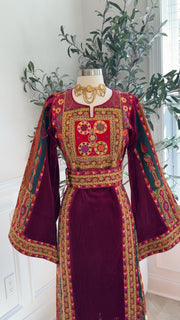 New Dark Fuchsia Kasab Malika Thobe