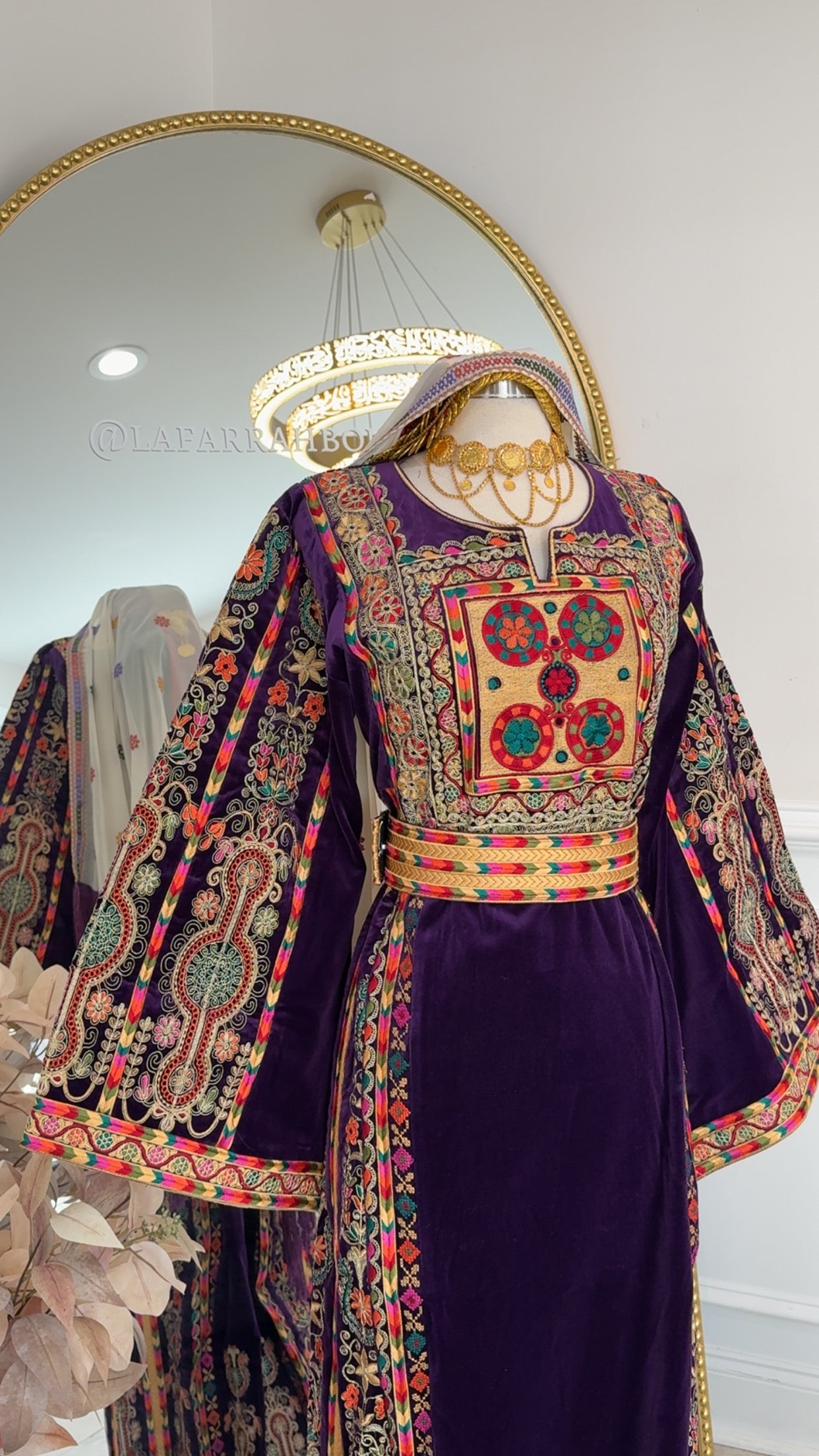 New Purple Velvet Malika Thobe