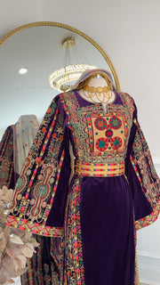 New Purple Velvet Malika Thobe