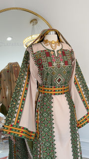 New Green Heavily embroidered Thobe