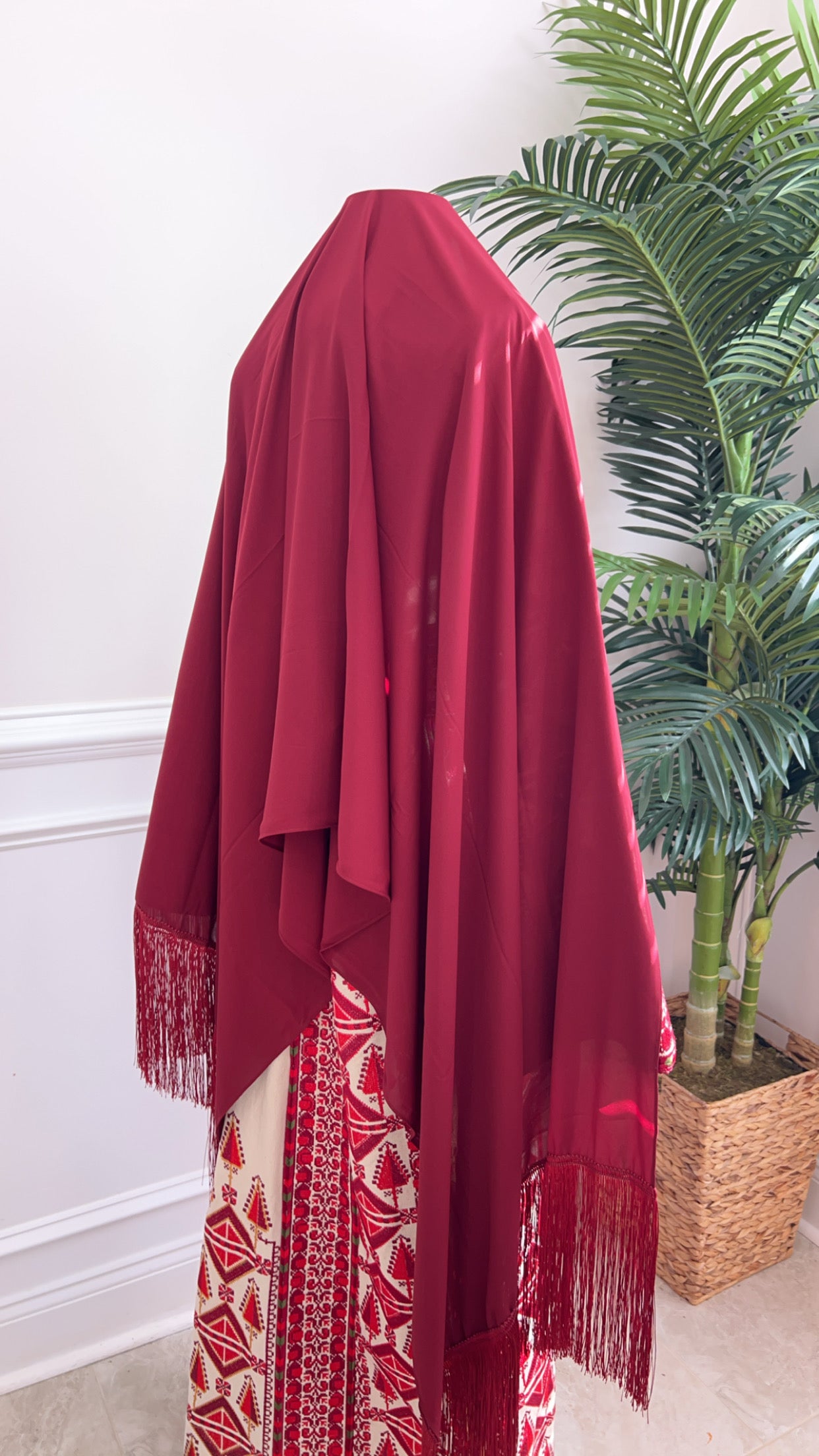 Maroon Khirka with Maroon Hadab