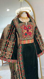 New Green Velvet Malika Thobe