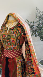 New Beige Floral khirka