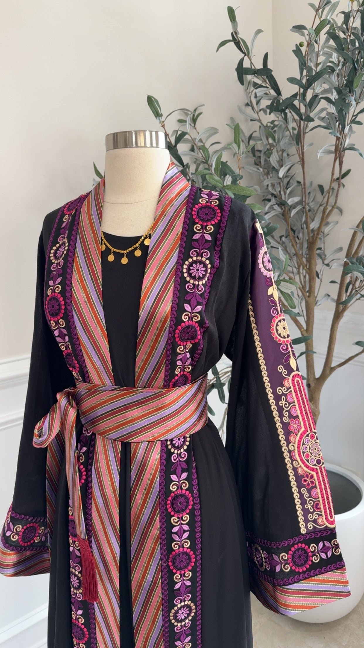 New Purple Kashmir Malika Abaya