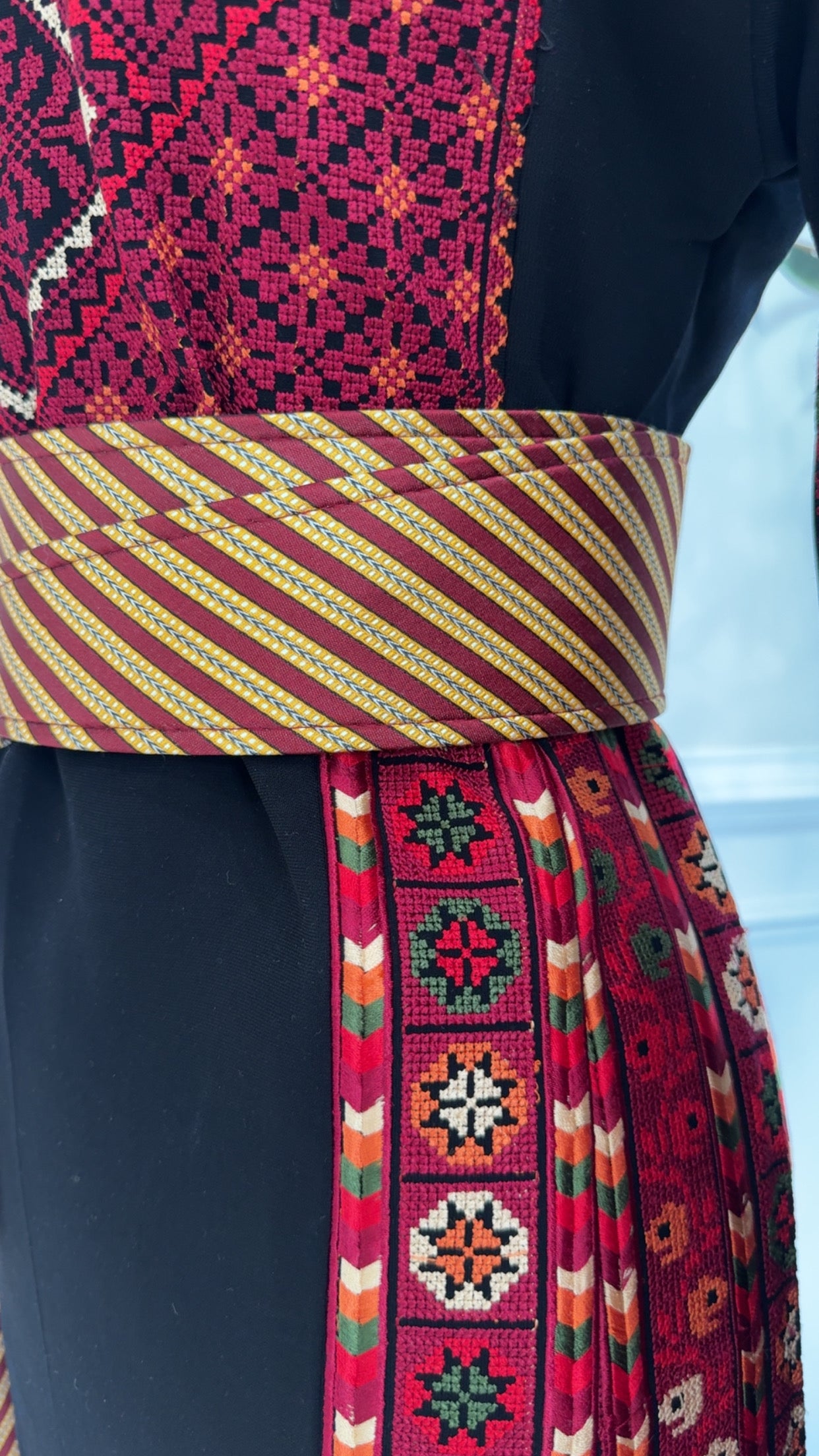 Maroon & Gold Kashmir Kashmir Belt
