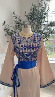 New Beige Falahi Tatreez dress