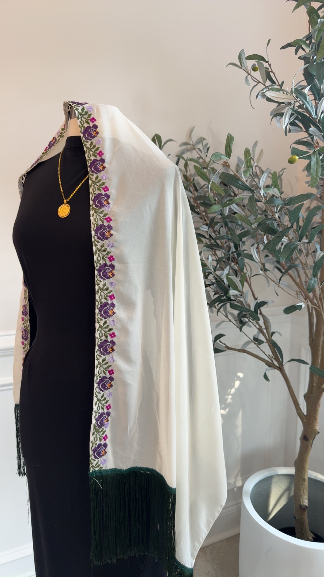 New Purple Floral Khirka