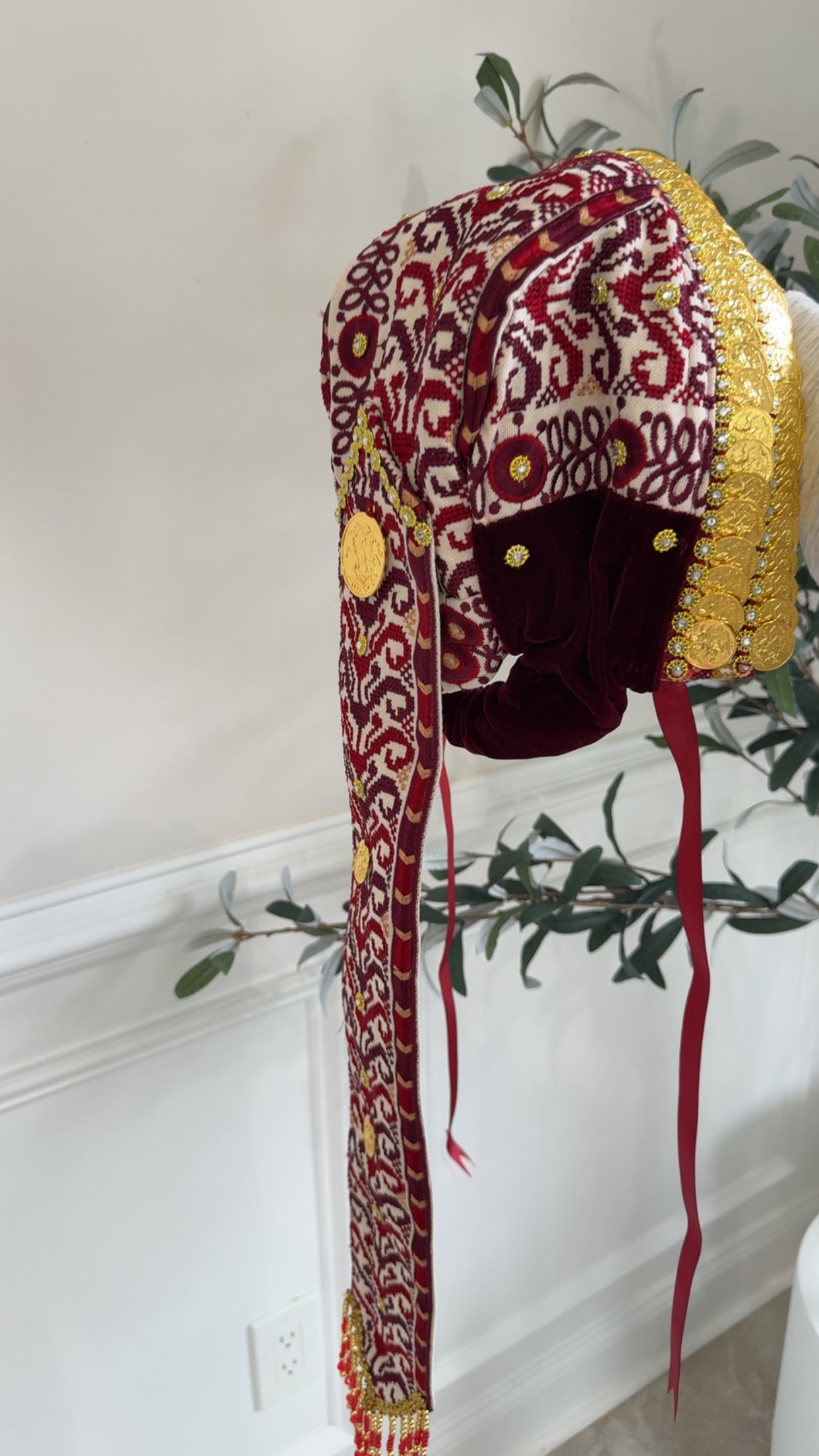Maroon Coin Hat