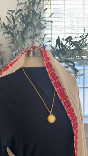 New Pink/ Red Tatreez Khirka