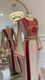 New Beige Simple Malika Dress
