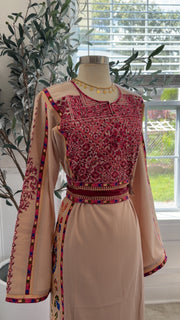 New Pink Tatreez Dress