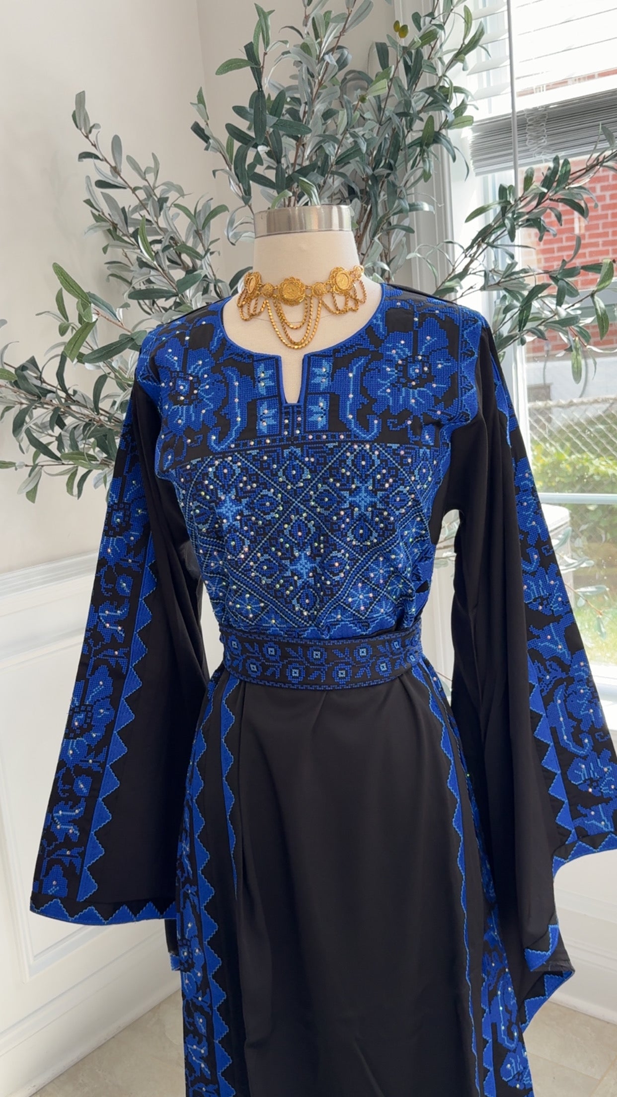New Blue Tatreez Dress