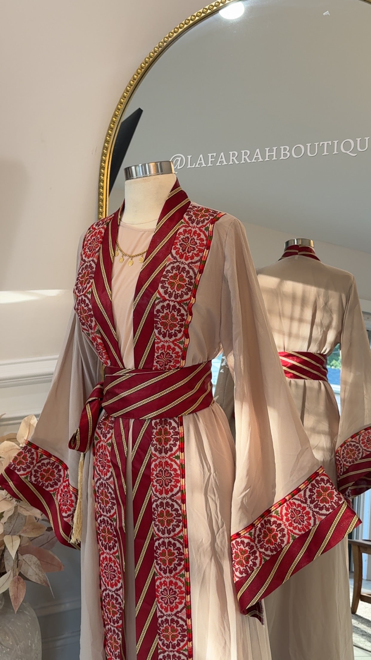 New Floral Kashmir Abaya