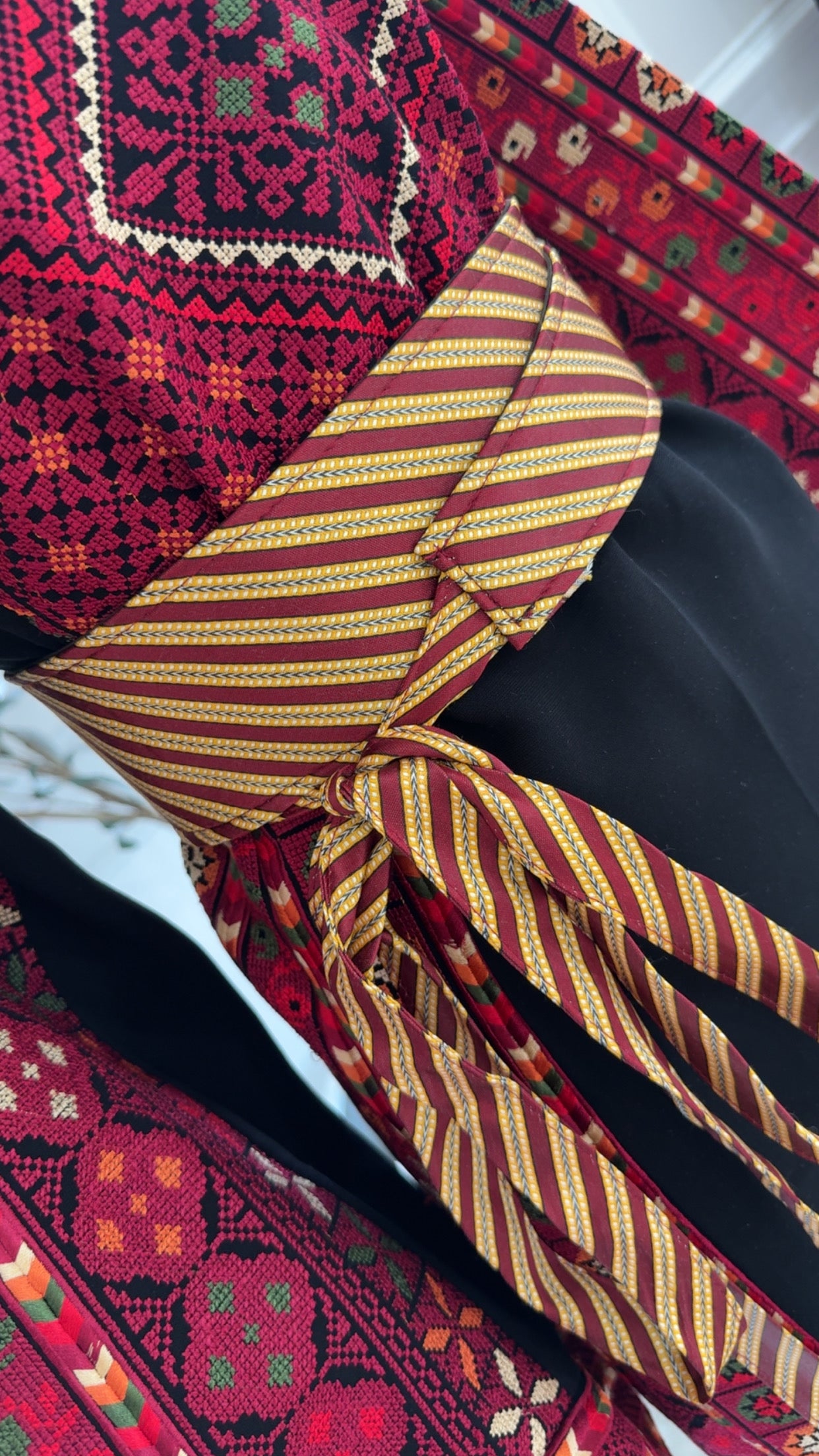 Maroon & Gold Kashmir Kashmir Belt