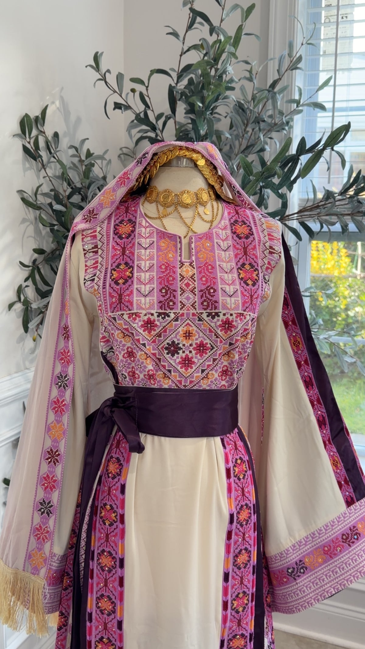 New Pink Simple Thobe