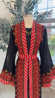 Black Kashmir Abaya