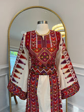 Load image into Gallery viewer, New Beige Heavily Embroidered Falahi Thobe
