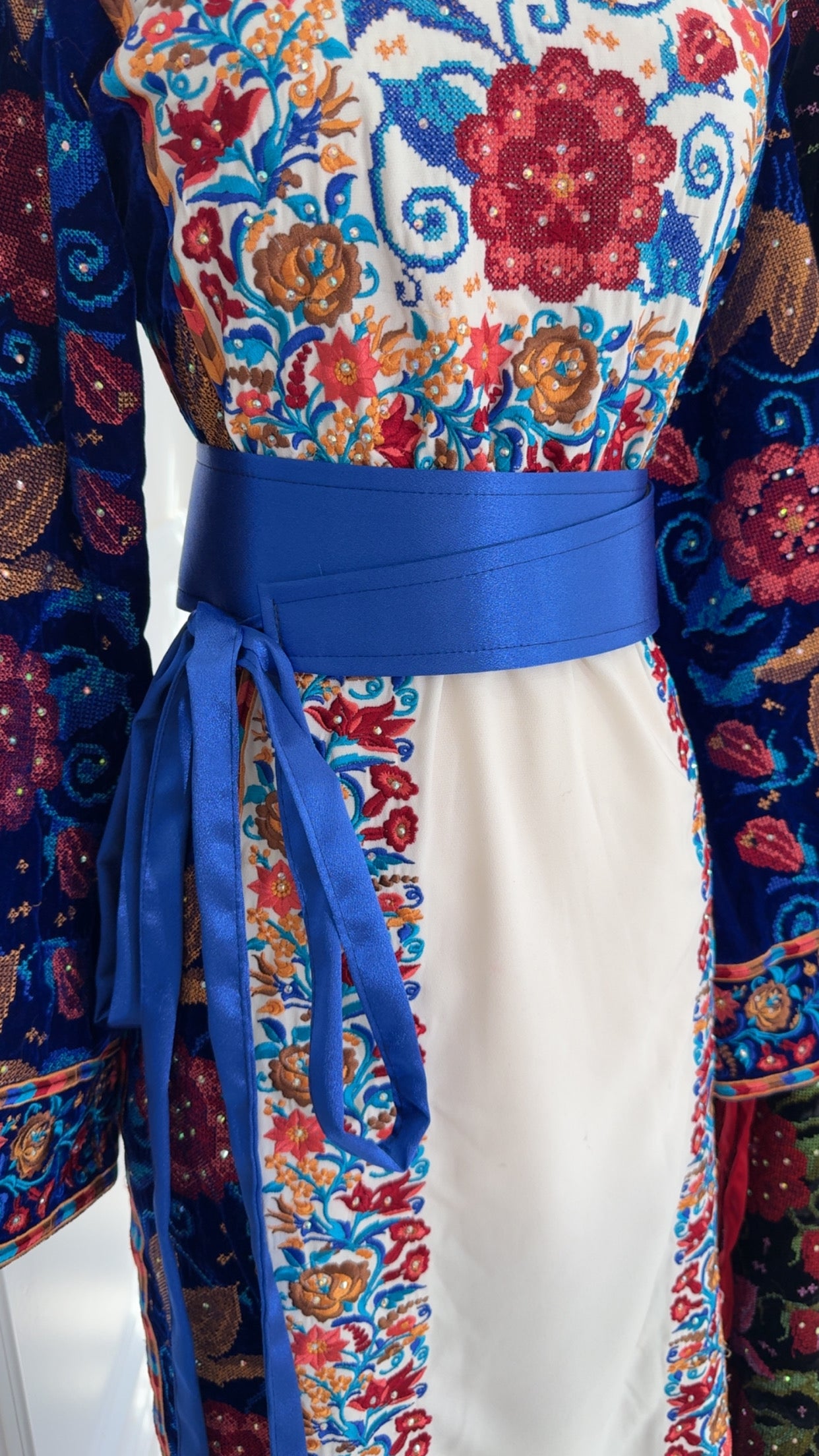 Solid Blue Kashmir Belt