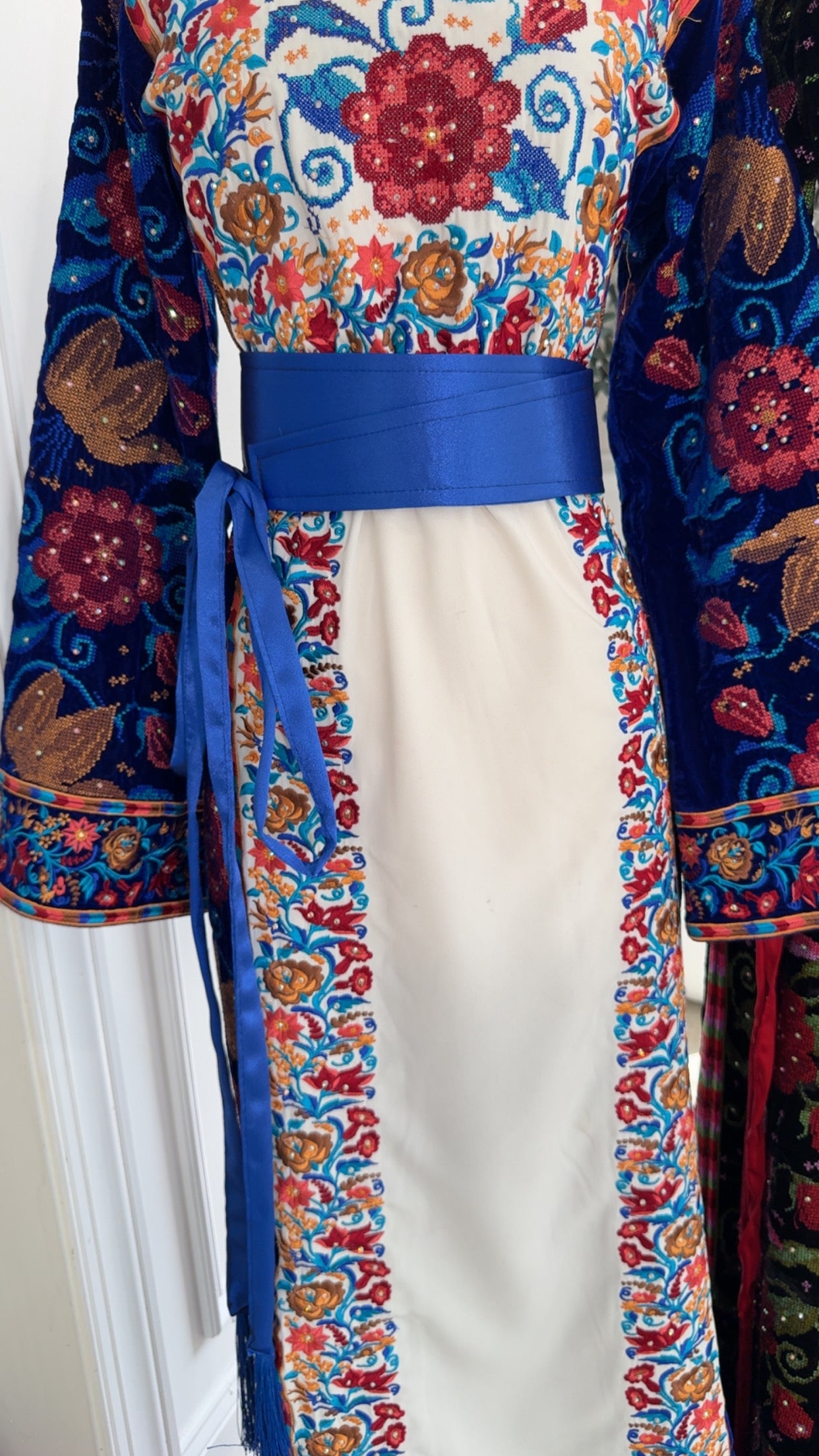 Solid Blue Kashmir Belt