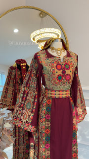 New Maroon Kasab Malika Thobe