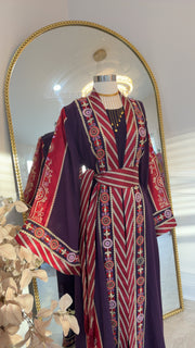 New Purple Malika Kashmir Abaya