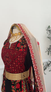 New beige Tatreez Khirka