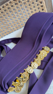 New Purple Lira Coin Belt