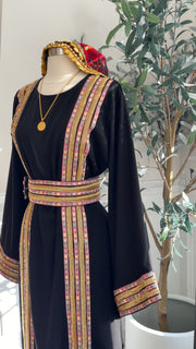 New Pink Sabayel Tatreez Dress