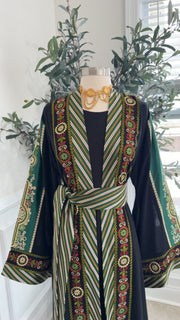 New Green Malika Kashmir Abaya