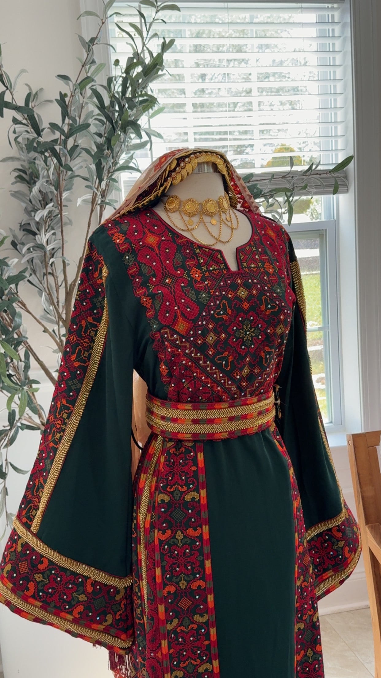 New Green Sabayel Thobe