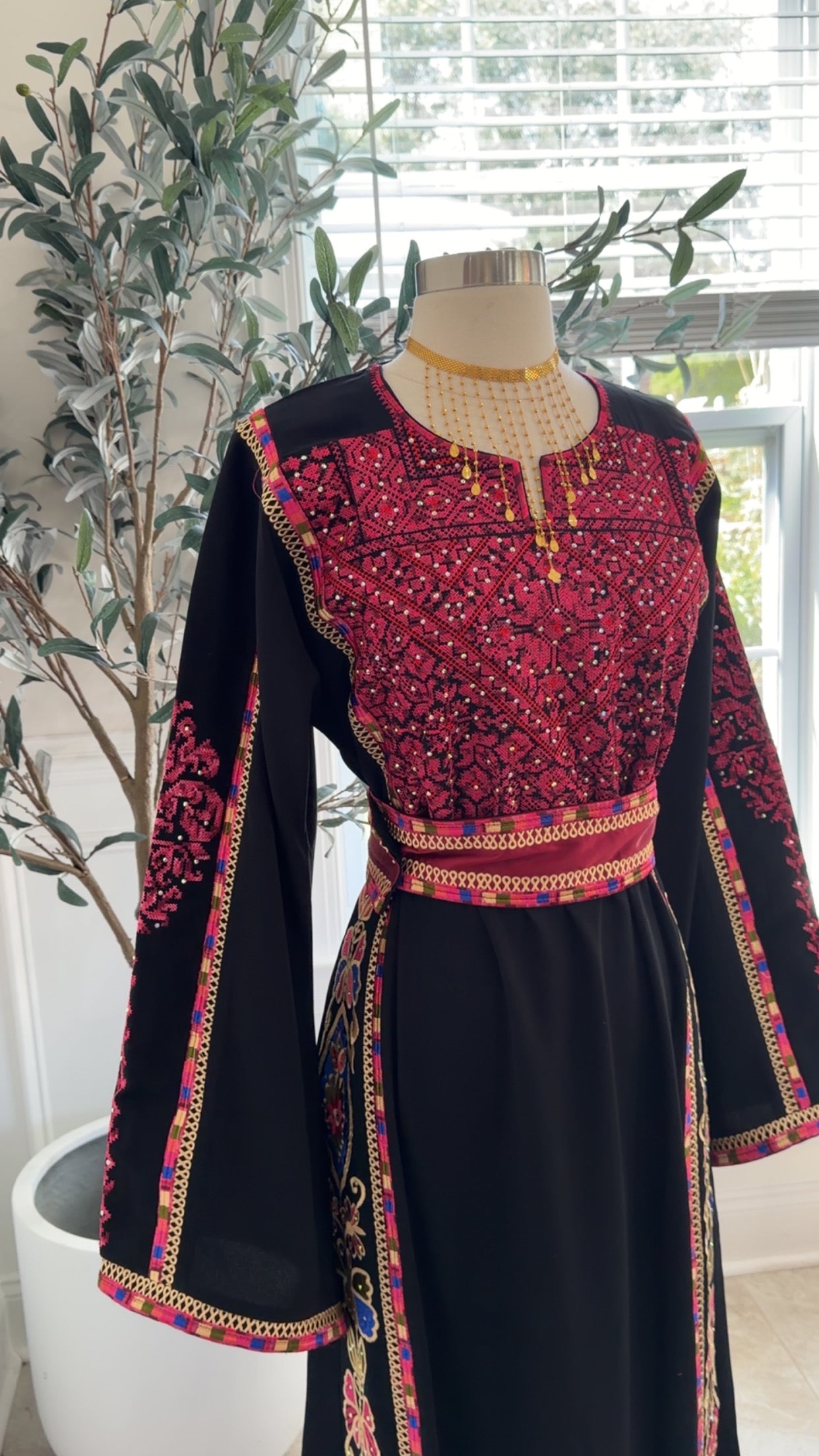 New Pink Tatreez Dress