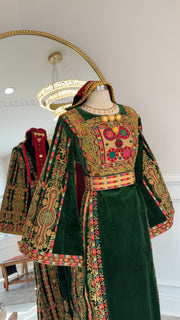 New Green Velvet Malika Thobe