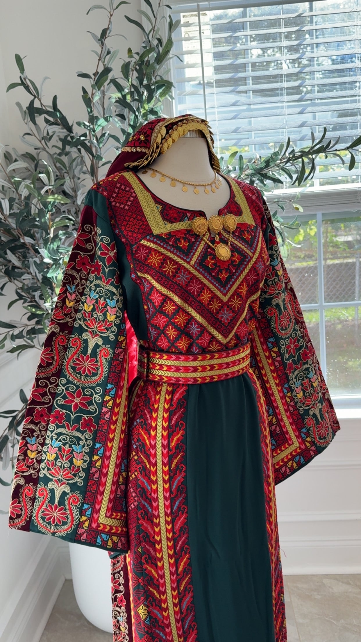 New Green Floral Thobe