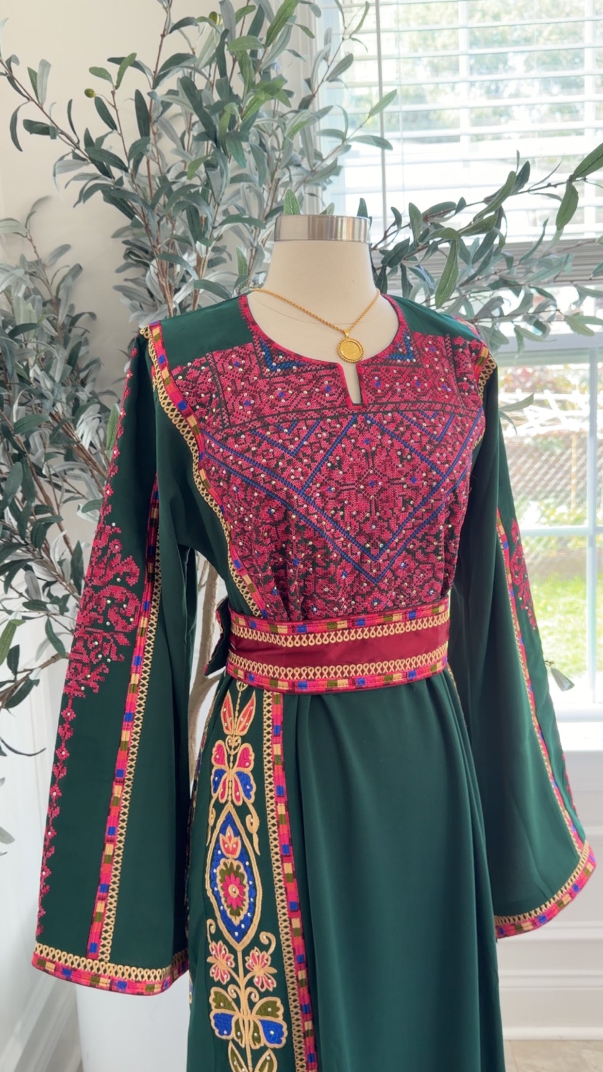 New Pink Tatreez Dress