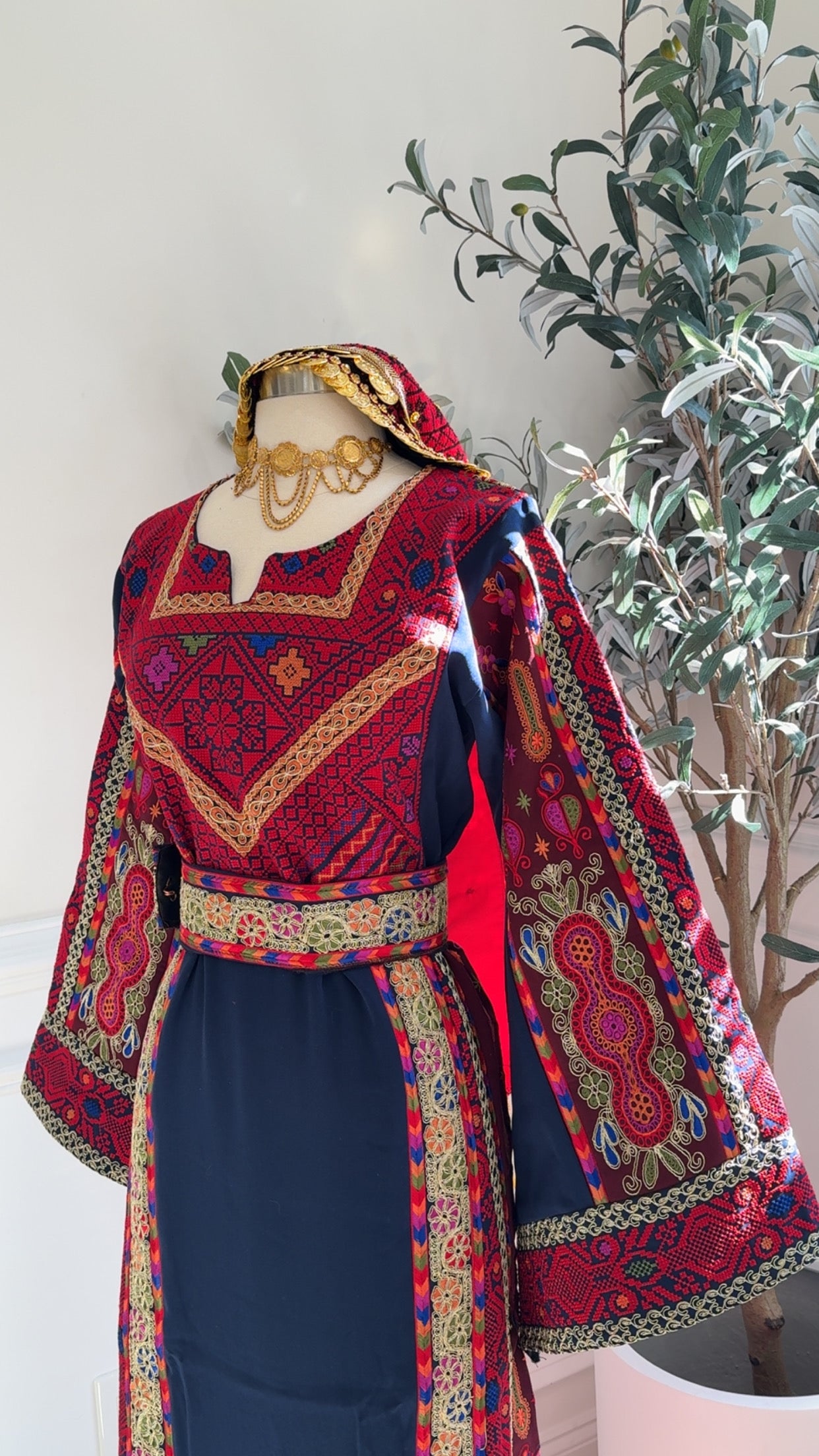 New Navy Blue Kasab Malika Thobe