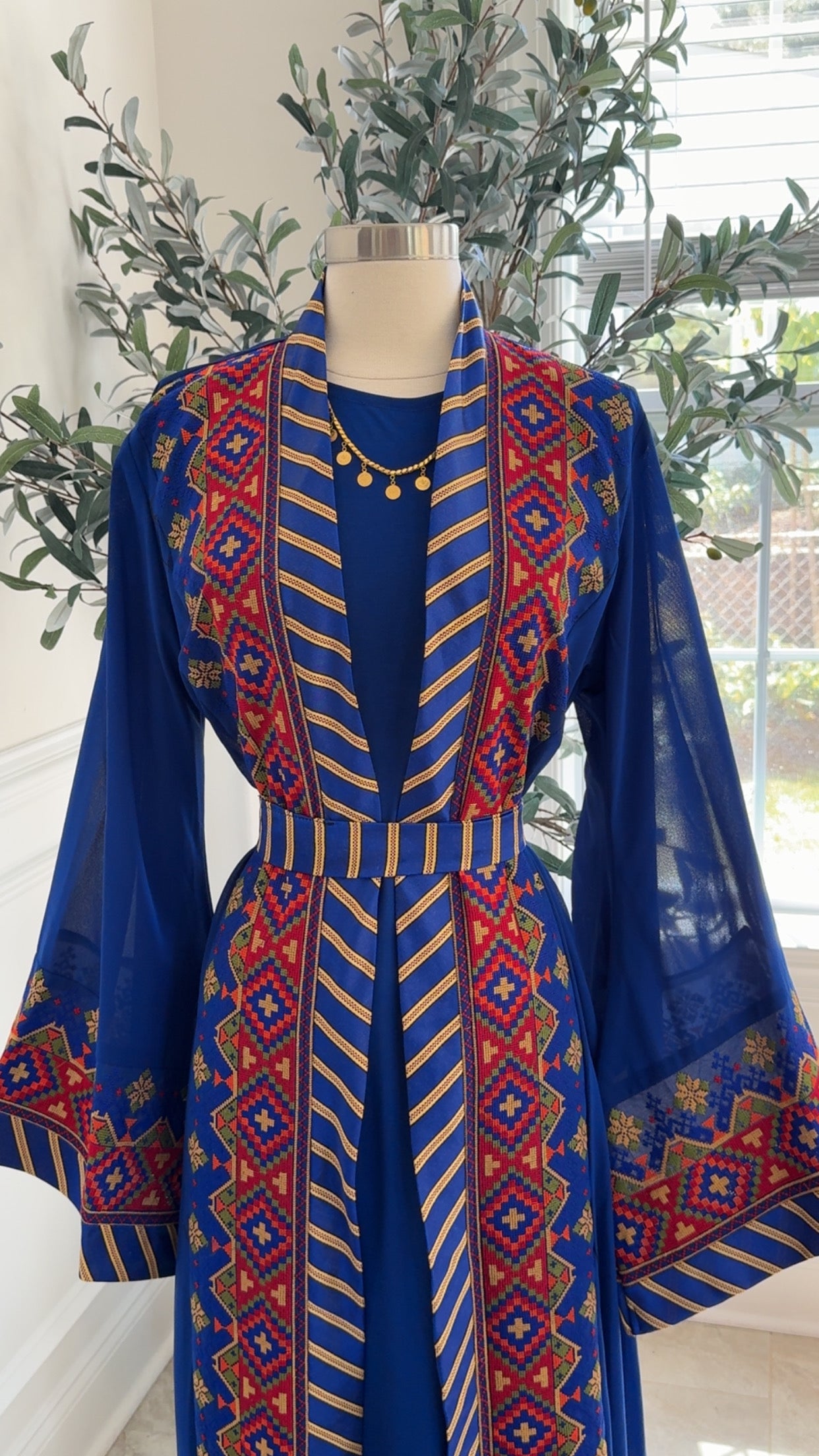 New Blue Kashmir Abaya