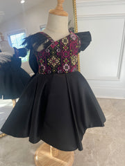 Black Tatreez Kids dress