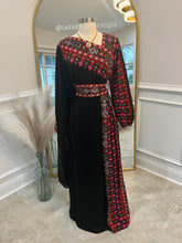 Load image into Gallery viewer, New Black &amp; Pink Tatreez Dress
