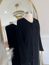 Load image into Gallery viewer, New Black on Black Abaya
