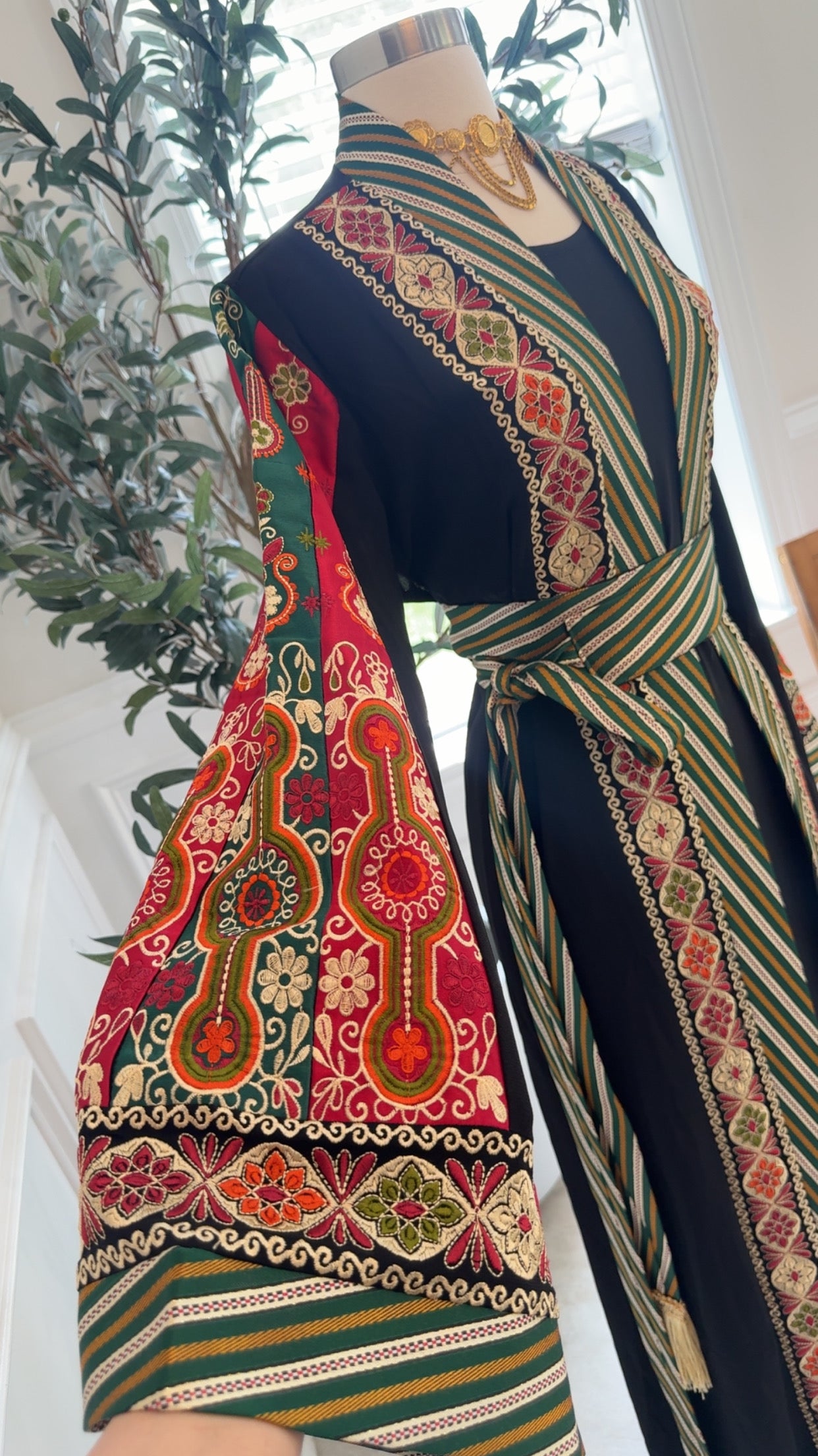 New Black Kashmir Malika Abaya
