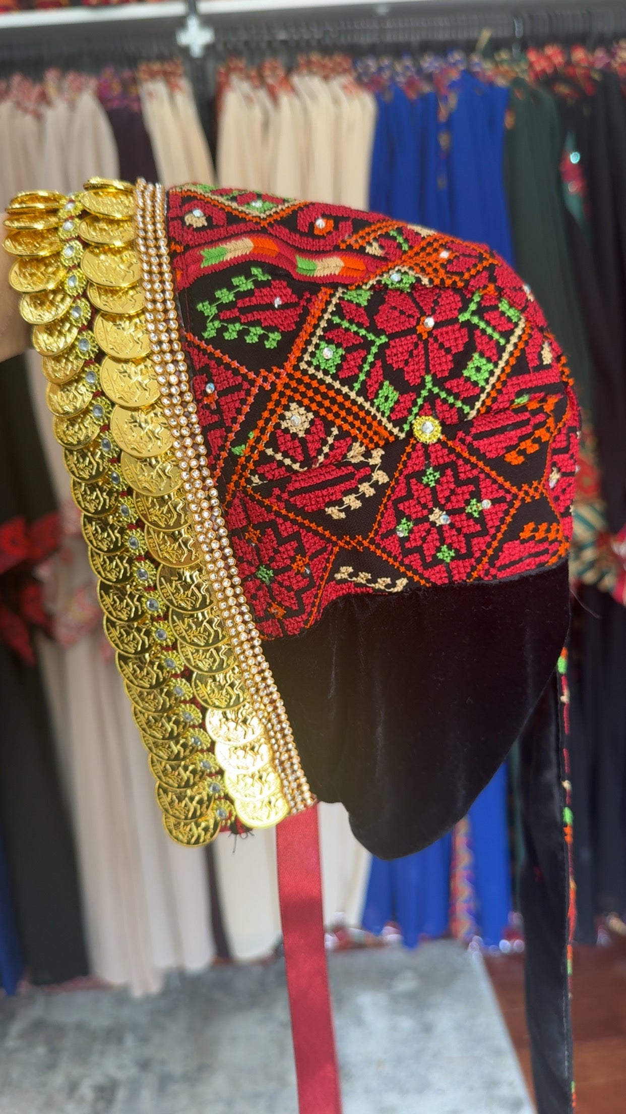 Red Coin Hat