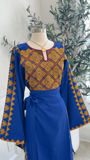 New Blue Tatreez dress